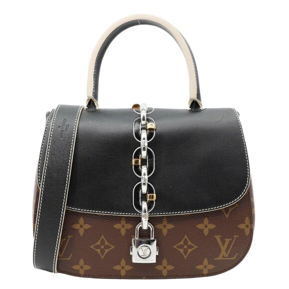 Louis Vuitton  Chain It PM Monogram Canvas Shoulder Bag Black - Picture 1 of 12